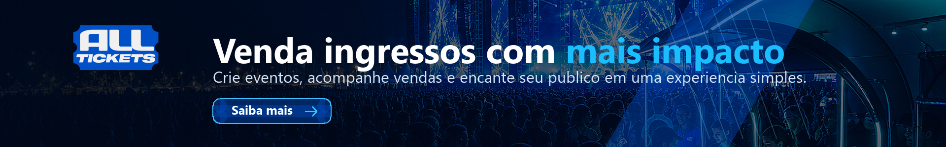 Venda ingressos com mais impacto na AllTickets