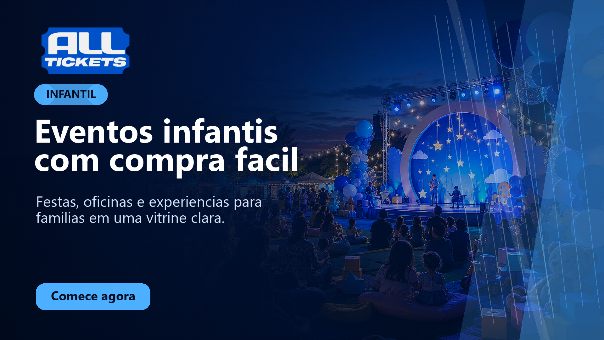 Eventos infantis com compra facil