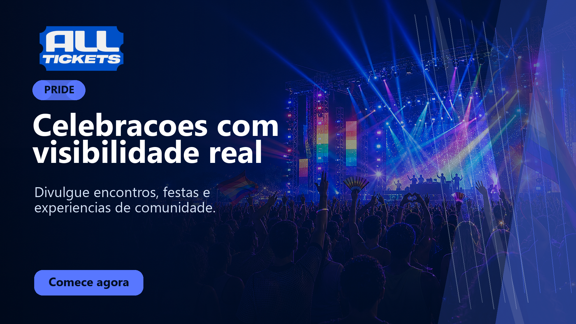 Celebracoes com visibilidade real
